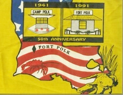 [50th anniversary flag of Fort Polk, Louisiana]